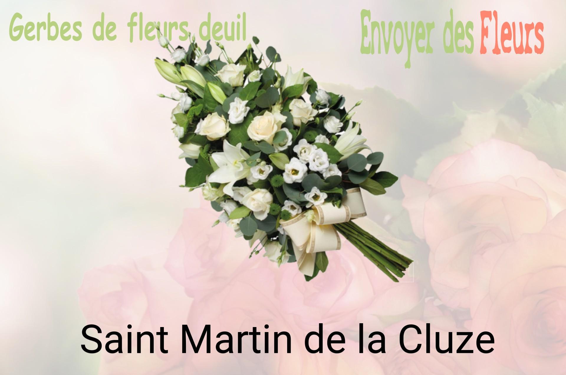 Gerbe de fleurs de deuil livrée à Saint-Martin-de-la-Cluze